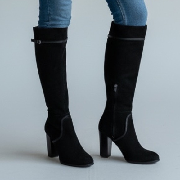 ANTONIO MELANI Shoes - Elegant Black Knee-High Women's Boots